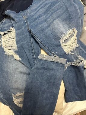3 for $20 Maternity Blue Ripped Jeans